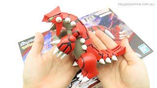 Unboxing and Assembly Pokemon Groudon Plamo Model Kit Action Figure BANDAI