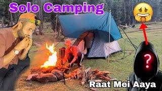 Solo Camping & Cooking In Kashmir Forest | Someone Came In The Night