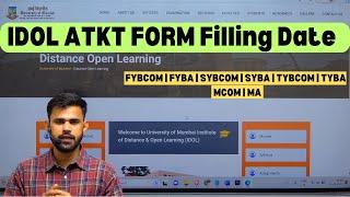 IDOL ATKT form 2023 | how to fill idol atkt form | idol atkt exam form CBCS