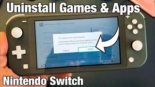 Nintendo Switch: How to Uninstall / Delete Games & Apps