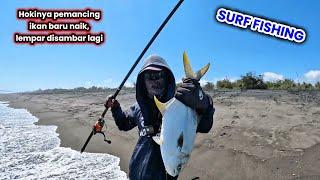 The fishing spot here is viral and always busy...  managed to catch several big fish | Beach fishing