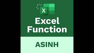 The Learnit Minute - ASINH Function #Excel #Shorts