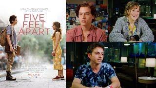 FIVE FEET APART - Cole Sprouse, Haley Lu Richardson & Moises Arias (Exclusive Interview)