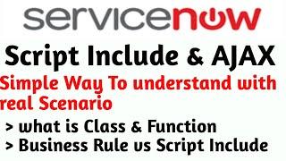 Servicenow Script Include || #servicenow #scriptinclude #ajax #class #function