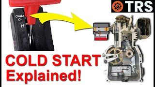 COLD START CHOKE Principle Explained on a Stroke Engine!   (by Craig Kirkman)