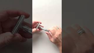 Merkur 37C Slant Bar Razor #howto Disassemble-Reassemble @geofatboy #skincare #tips #shorts #new