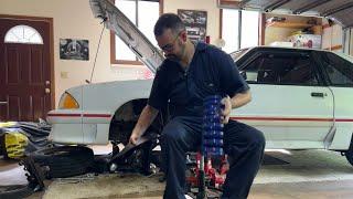 Fox Body Mustang Front Suspension Upgrade Part 2 (Lower Control Arms, Lowering Springs, etc.)!