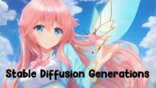 Waifu diffusion with stable diffusion using EimisAnimeDiffusion #shorts