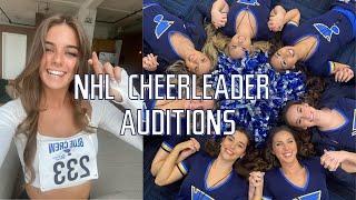 I auditioned to be a professional cheerleader for the NHL | St. Louis Blues Blue Crew | NHL Ice Girl