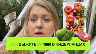 КАК ВЫЖИТЬ НА 100€ В НИДЕРЛАНДАХ/ Делаем закупку на неделю