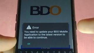 How to Update BDO Application in your Mobile Phone | BDO Mobile Banking