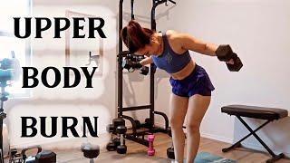 AT HOME UPPER BODY WORKOUT | Shoulders, Chest & Triceps workout by Zulayla