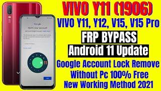 VIVO Y11 (1906) Frp Bypass Android 11 Update || Google Account Bypass Without PC 100% Free