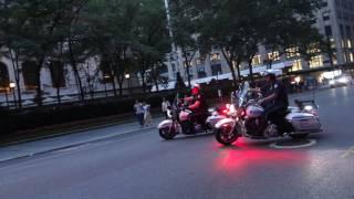 NYC motor cops respond to call