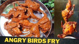 Restaurant Style Fried Quail | Kamju pitta fry | Angry Birds recipe