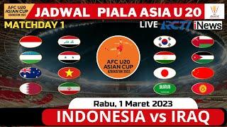 Jadwal Piala Asia U20 Uzbekistan 2023 Hari Ini Matchday 1, Indonesia vs Iraq