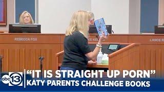 Katy ISD parents demand removal of 'pornographic' books in schools.