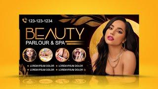 How to Create Beauty Parlour Poster | Beauty Parlour Design Kaise Banaye | Photoshop Tutorial