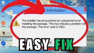 How to Fix Error Code 2503 or 2502 in Windows 10/11
