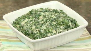 Creamless creamed spinach