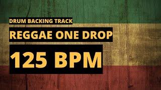 Reggae One Drop Backing Track | Drum Metronome | 125 BPM