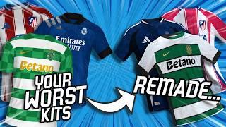 I Fixed YOUR WORST Concept Football Kits! | FIFA Kit Creator