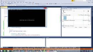 Learn C# Basics | Set String Cursor Position