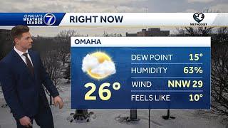 Chilly and windy in Omaha this afternoon