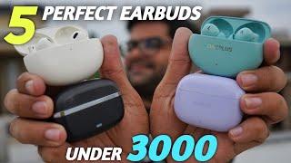 5 Perfect Earbuds Under 3000 in India 2024  Ranking Top 5 TWS Under 3000 