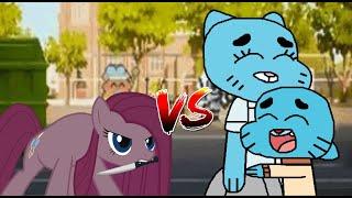 MUGEN Request 791: Pinkamena VS Gumball and Nicole