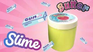 Слайм 350 г  запахом bubble Gum | слайм стекло серия butter