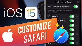 iOS 15: How to Customize the Safari Start Page | How to Change the Safari Background Image