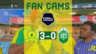 Mamelodi Sundowns 3-0 AmaZulu FC | Fan Cams | reaction from the stands