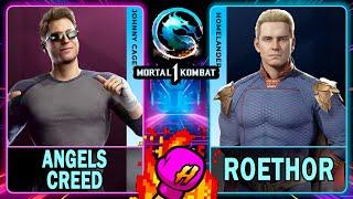 MK1 Angels Creed (JOHNNY CAGE) VS Roethor (HOMELANDER)Mortal Kombat 14K 60ᶠᵖˢ