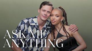 FKA twigs & Bill Skarsgård Listened to a Lot of ABBA To Get into Character | Ask Me Anything | ELLE