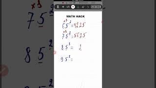 Kvadratini topish uchun lifehack #lifehacks #matematikadarslari #youtubeshorts #mathhacks