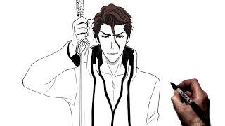 How To Draw Aizen | Step By Step | Bleach