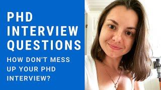 PhD Interview Questions NO. Interview questions you should ask at the end.