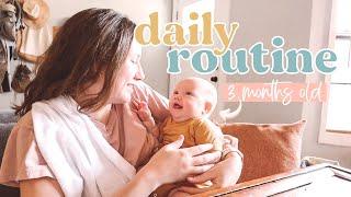 Daily Baby Routine (3 Month Old) ️ Full 24 Hours With an Infant — Nap Training & Sleep Schedule