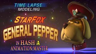 Spline modeling "General Pepper" in Hash Animation:Master (time-lapse)