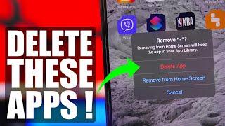 DELETE These Apps From Your iPhone !