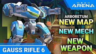 Gauss Rifle 6 with Stalker - New Map 2x2 Deathmatch - Mech Arena