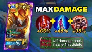 GLOBAL ALDOUS ABUSE THIS INSANE MAX DAMAGE BUILD AND EMBLEM IN RANKED GAME!! (must try this one!!)