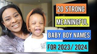 20 AMERICAN BABY BOY NAMES WITH POSITIVE MEANINGS | First & Middle Boy Names You Will Love 