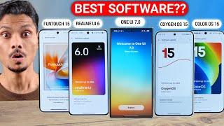 One UI 7.0 vs Oxygen OS 15 vs Color OS 15 vs Realme UI 6 vs Funtouch OS 15 - Best Software Konsa ??