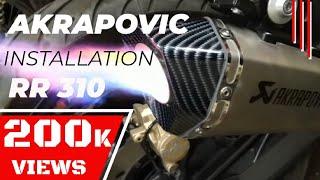 Loudest Akrapovic exhaust on Apache RR310 | Apache RR310 loud exhaust | BMW RR310