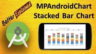 MPAndroidChart Tutorial Better Than Android GraphView 13- Stacked Bar Chart Plot in Android