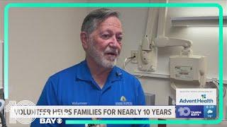 Longtime volunteer helps families at Johns Hopkins All Children's Hospital