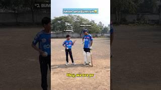 Jasprit bumrah and Ishan Kishan funny moment #cricket #shorts