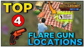 Top 4 Flare Gun Locations In Pubg Mobile Lite | How To Get Flare Gun In Pubg Mobile Lite |